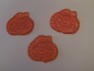 201sp Orange Cat Face Chocolate or Hard Candy Lollipop Mold